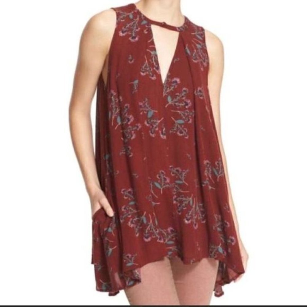 Free People Tree Swing Tank Dress size Medium - Picture 2 of 6